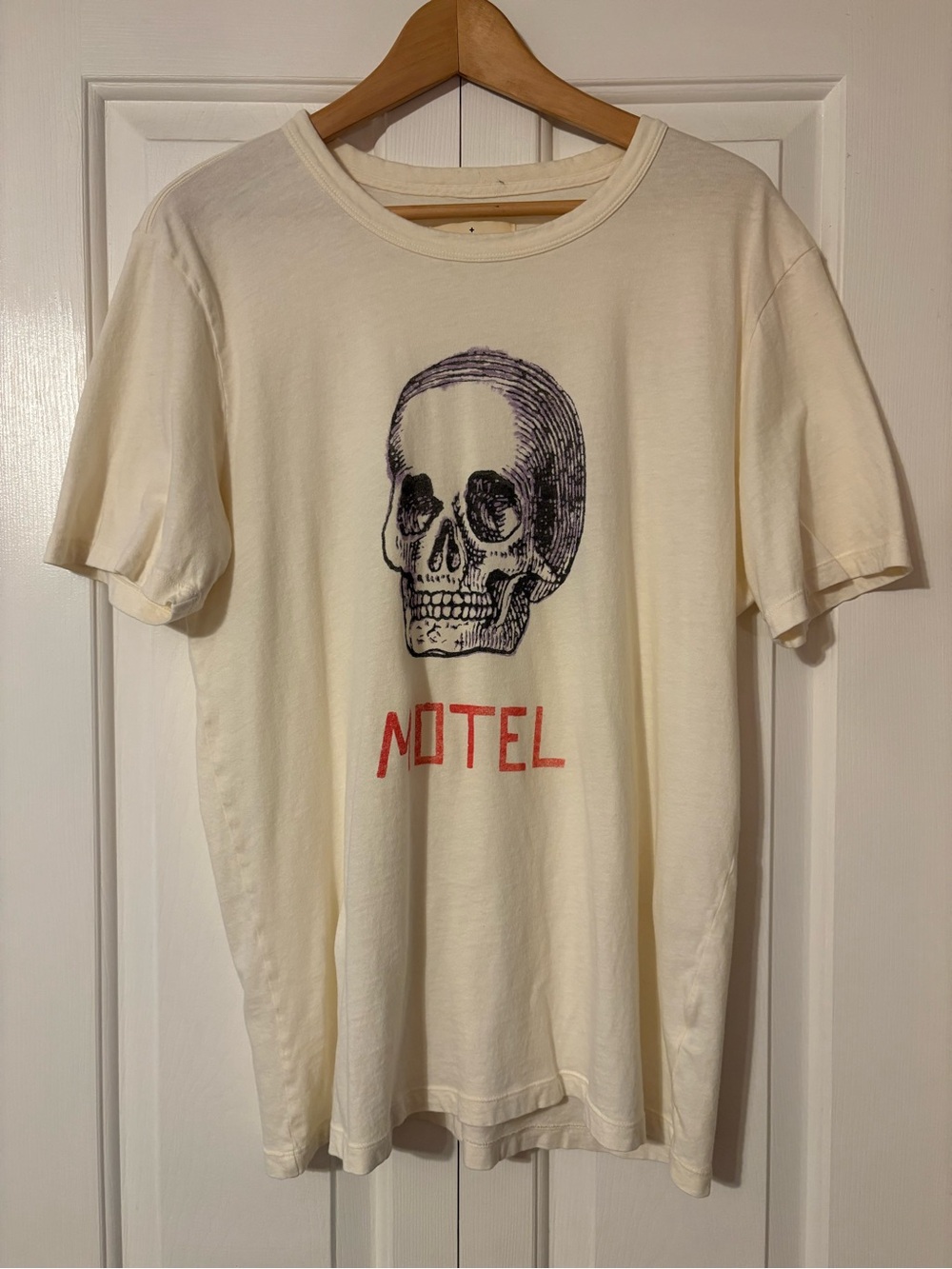 Imogene + Willie Motel Graphic Skull Tee - vintage white XL